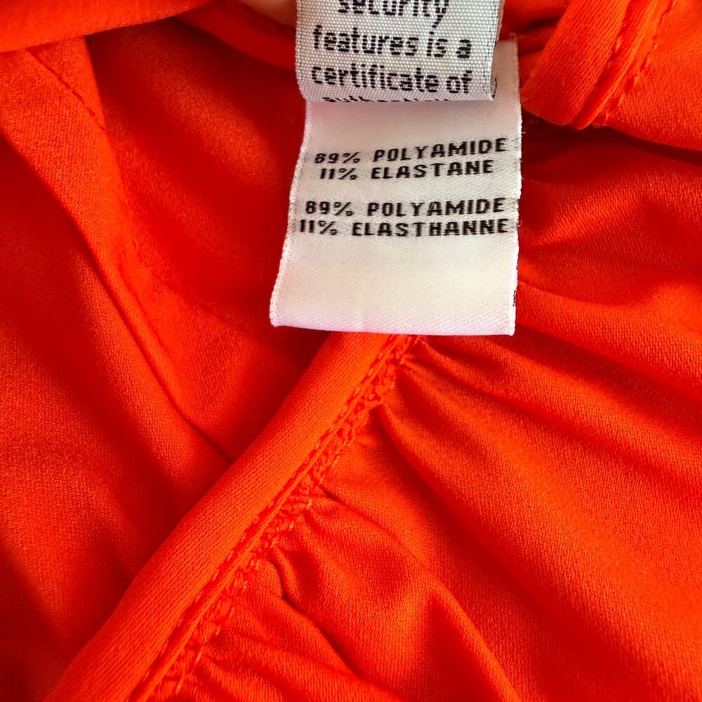 Diane Von Furstenberg Bethania Orange Wrap Dress Size 12 - Picture 8 of 10